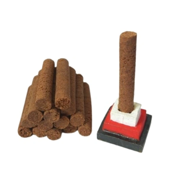 GavyaStore Mosquito Repellent Cow Dung Dhoop मच्छर-नाशक धूप (15 Sticks Each Packet) - 10 Packet